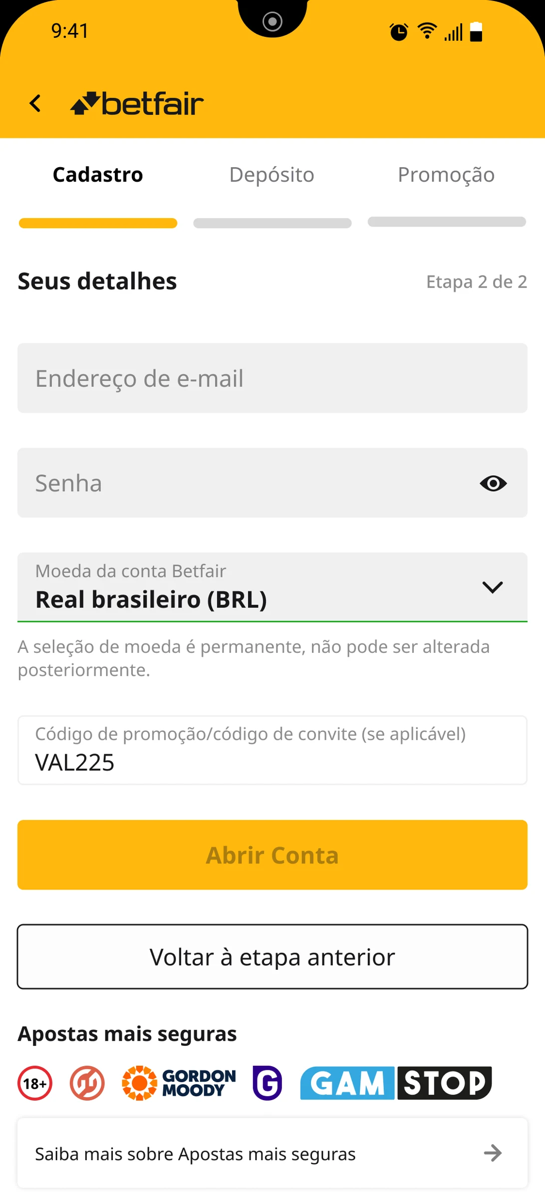 Betfair product work
