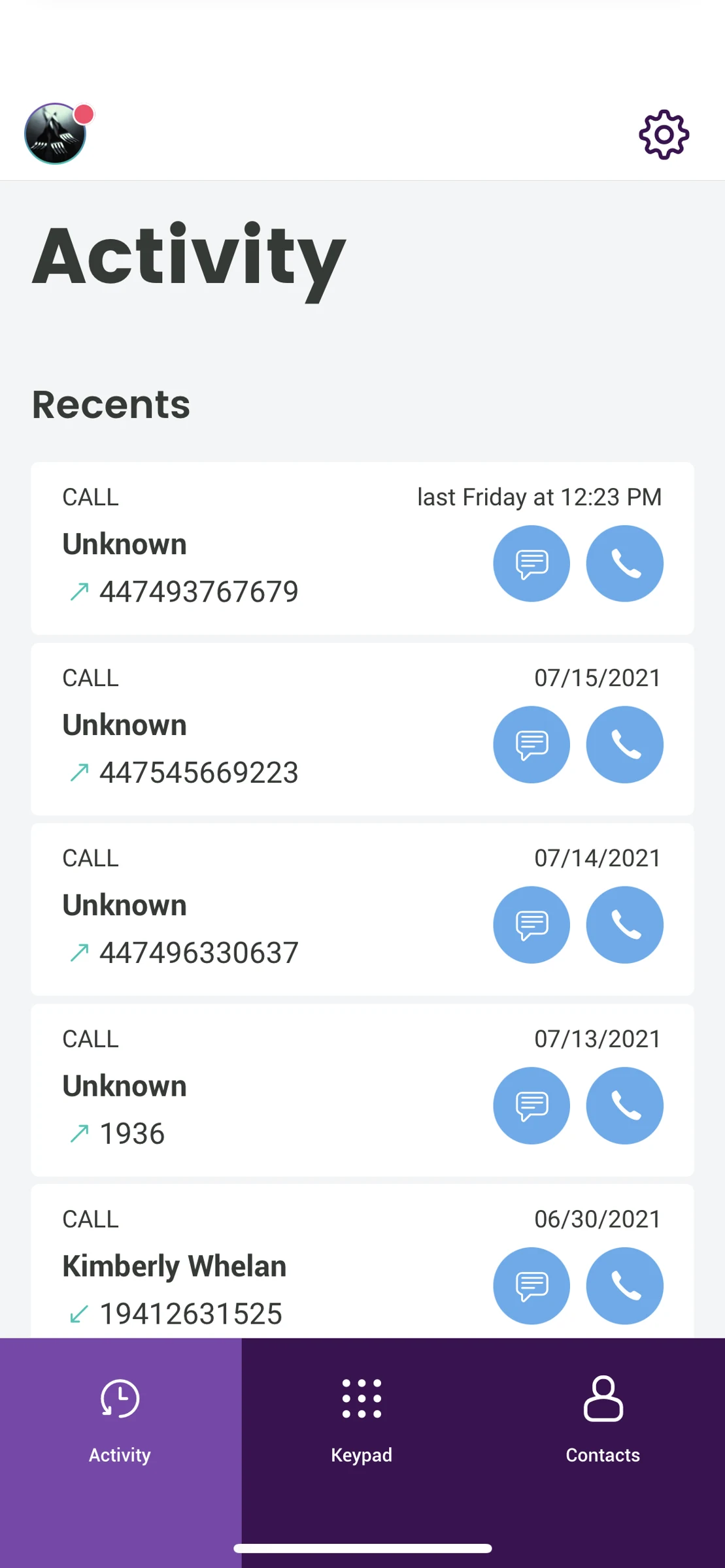 CloudCall product work