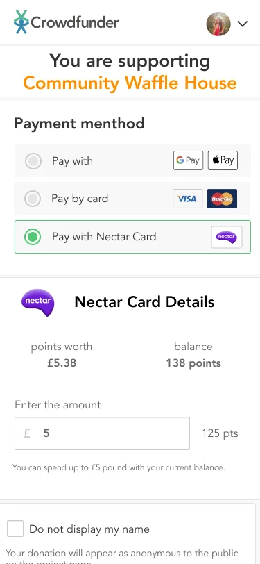 Crowdfunder product work